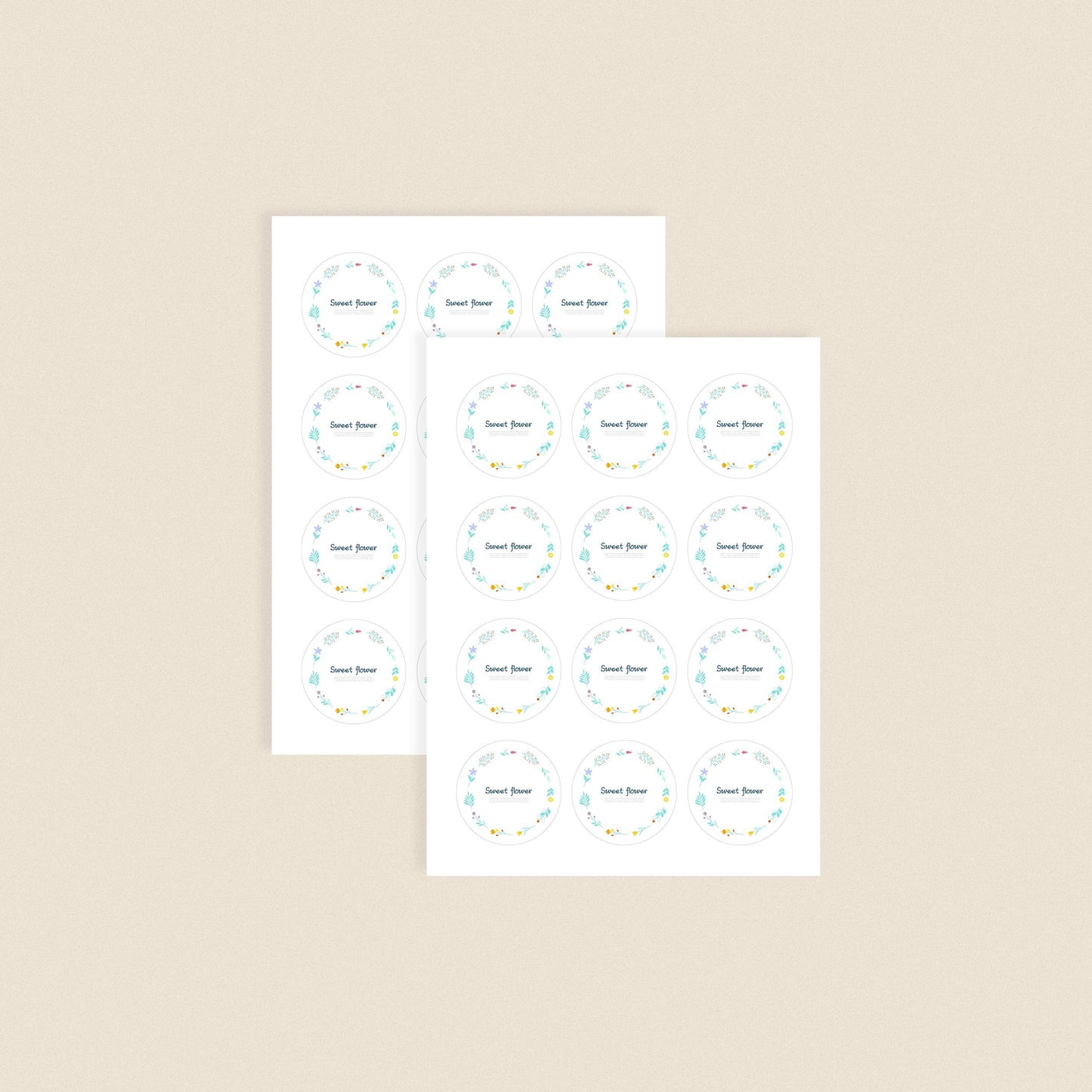 Custom size Matte Paper stickers on sheets.- 200 stickers - 3.25in X 0.75in - RedPrinting.com