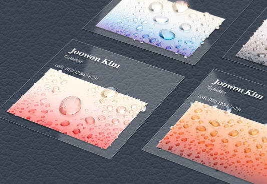 Clear Business Cards.