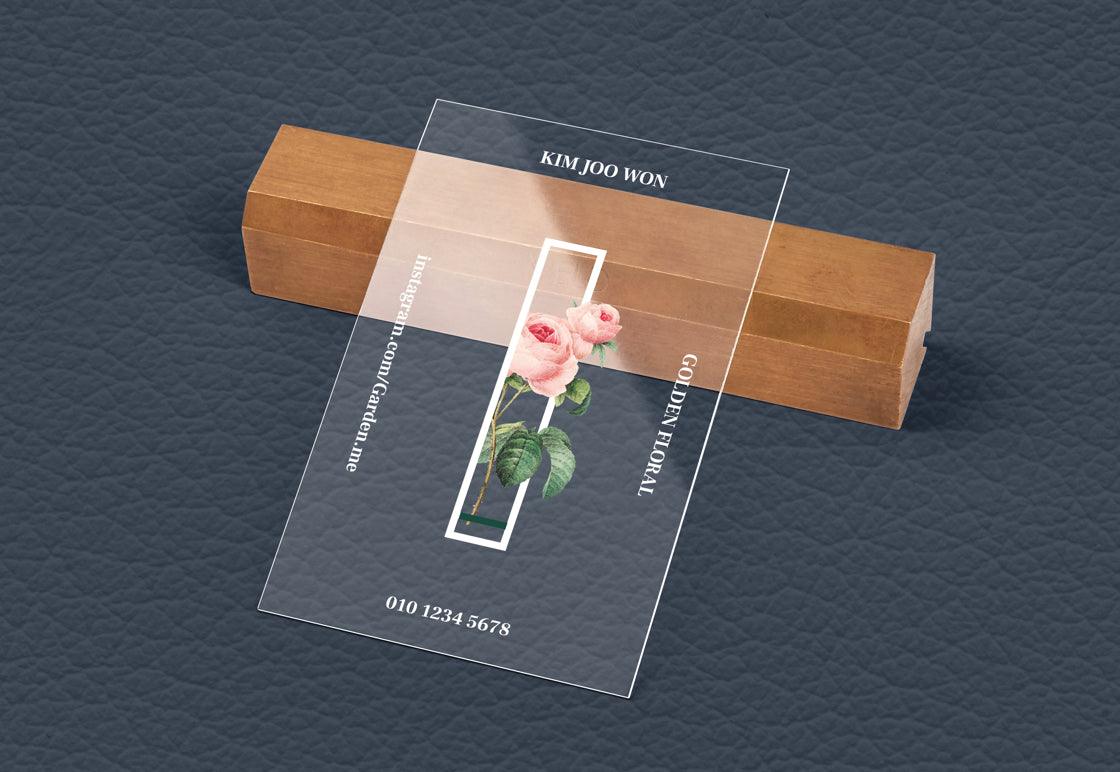 Clear Business Cards.