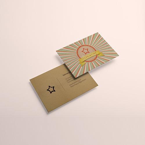 Eco Kraft Business Cards.