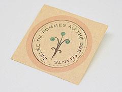 Eco Kraft Paper Round Stickers.