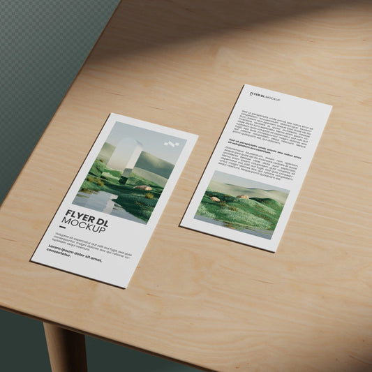 6" X 11" Premium Glossy Paper Flyers 100lb RedPrinting.com