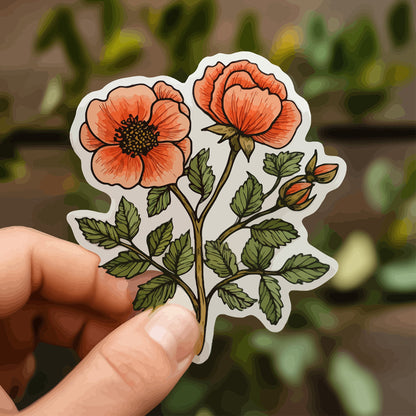 PVC Vinyl Die-cut Stickers Removable Adhesive RedPrinting.com