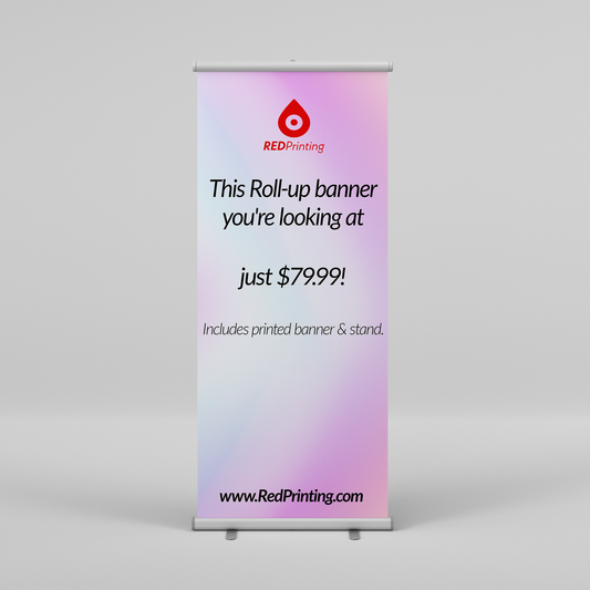 Custom Roll-Up Banner with Stand 2.65'x6.5'
