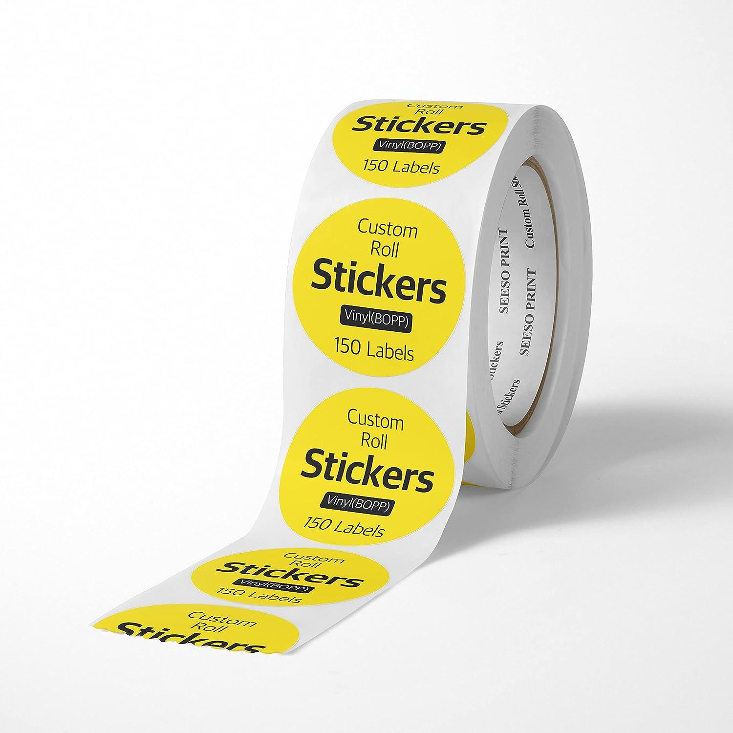 Custom BOPP Vinyl Paper Roll Labels. Any Shape and Any Size - RedPrinting.com