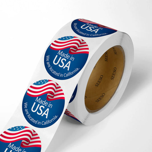Custom Gloss Paper Roll Labels. 8.3"X3" - 5500ea
