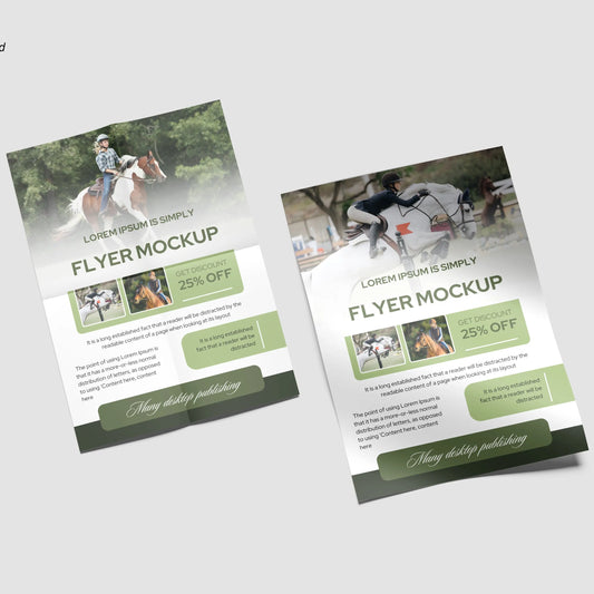 8.5" X 11" Premium Glossy Paper Flyers 100lb Folding Options RedPrinting.com