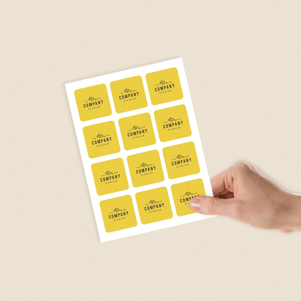 Paper stickers on sheets. glossy paper self adhesive – RedPrinting.com