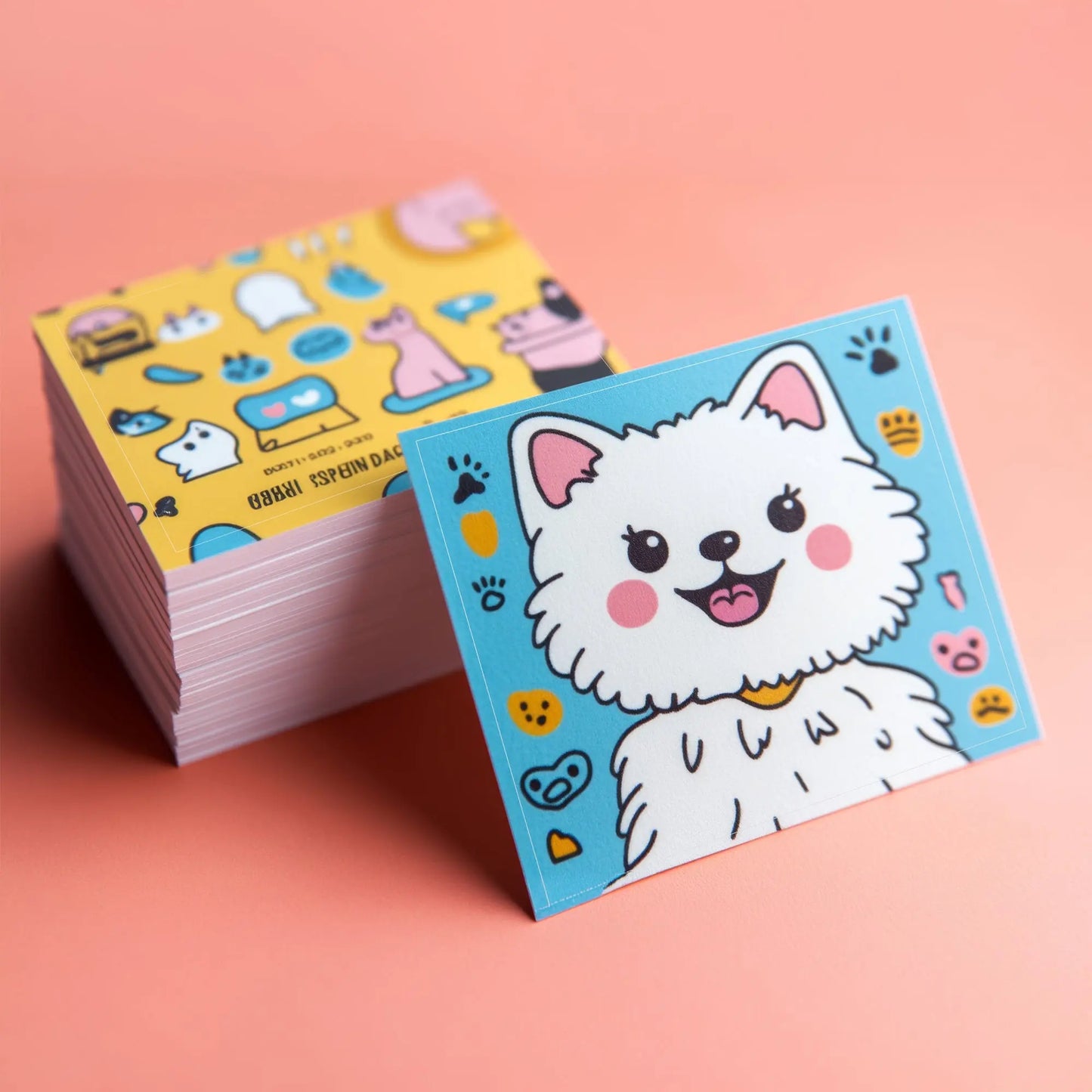 Custom Paper Kiss cut Stickers – Individually Cut | Logo, QR Code & Brand Designs