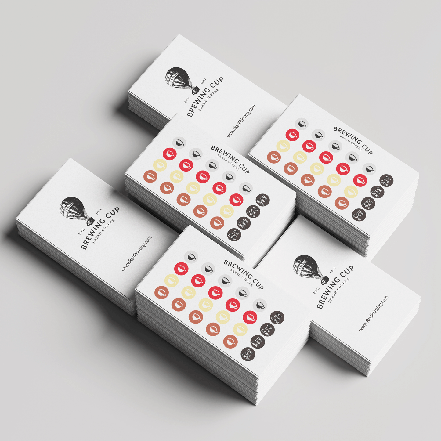 Custom Loyalty Cards – Premium Matte Reward Cards | Double-Sided Business Card Size