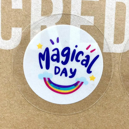 Clear PET Vinyl Sticker Sheet.