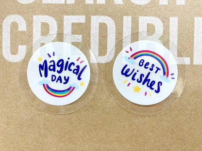 Clear PET Vinyl Sticker Sheet.