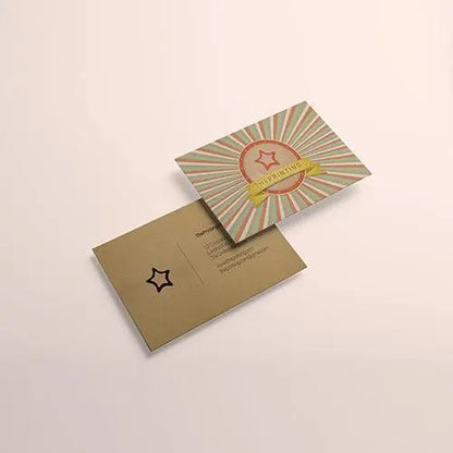 Eco Kraft Business Cards.