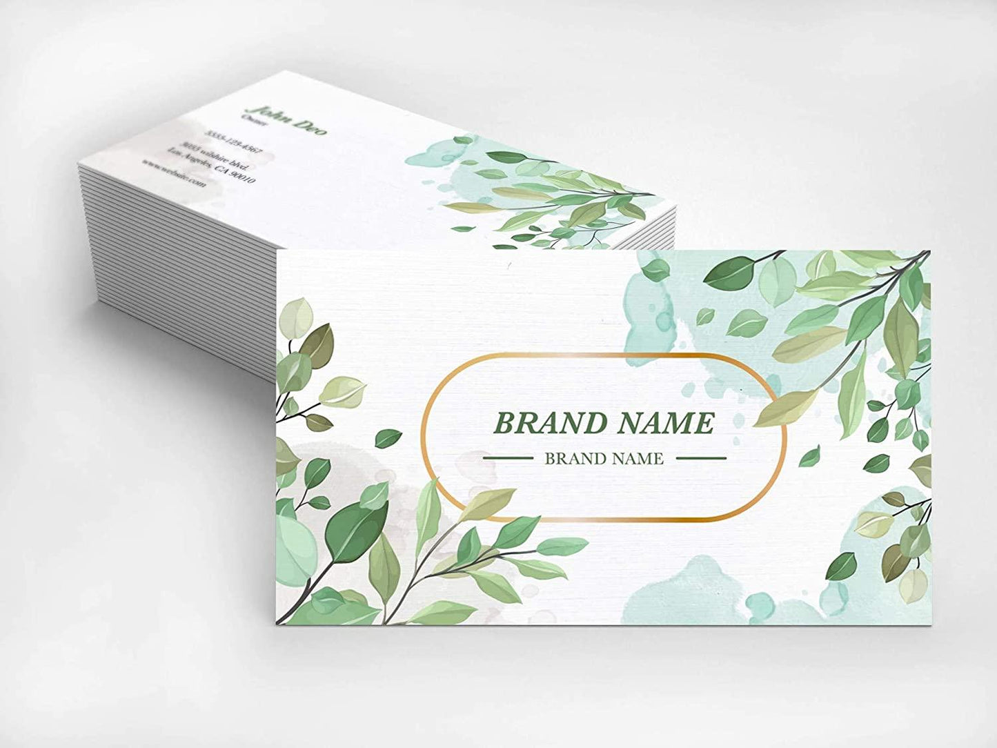 Heavy Linen Cover Business Cards.