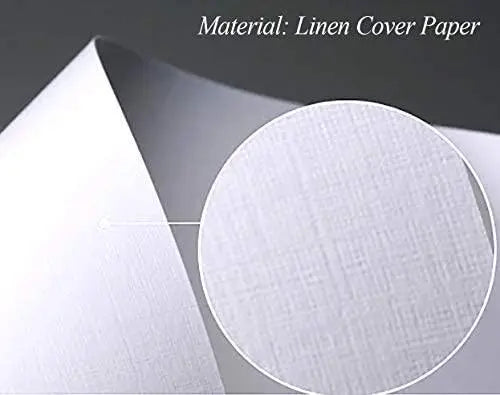 Close-up of genuine linen cover paper texture used for Red Printing business cards