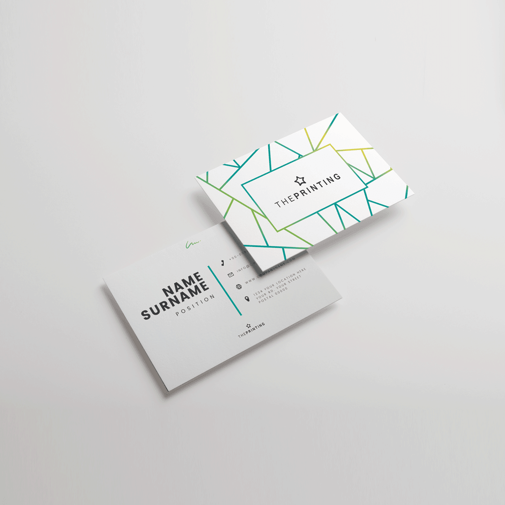 Star Silver Business Cards.